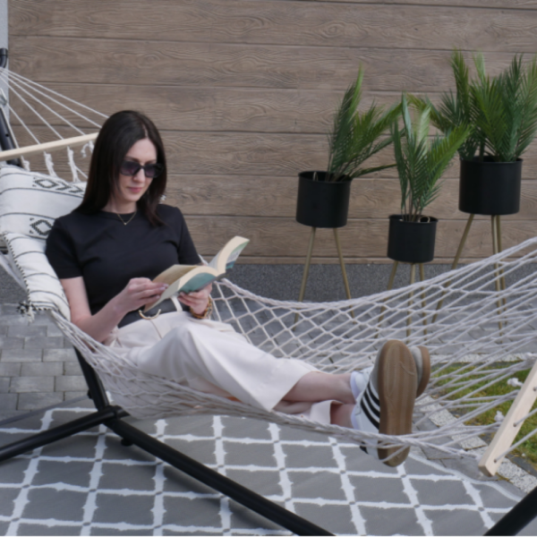 Въжен хамак - идеален кът за релакс