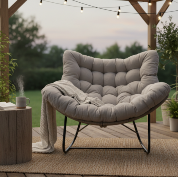 Люлеещ се стол Svinga - здрава стоманена рамка и мека възглавница 1