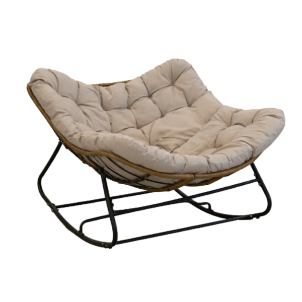 Люлеещ се стол Svinga - здрава стоманена рамка и мека възглавница