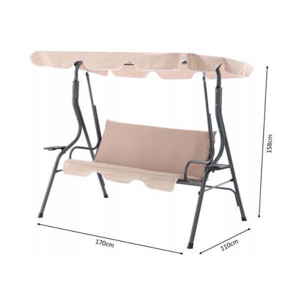Градинска люлка с поставки за чаши - идеална за всеки двор и градина