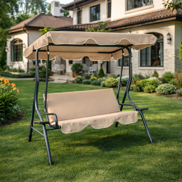 Градинска люлка с поставки за чаши - идеална за всеки двор и градина 1