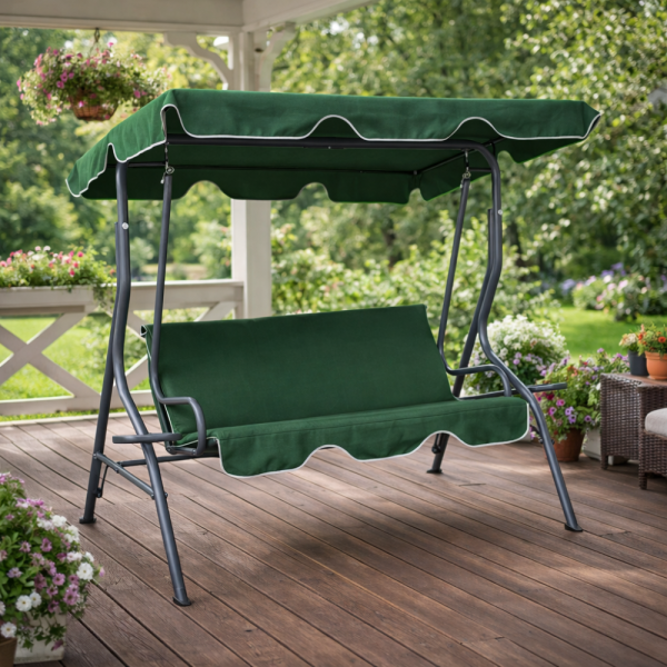 Градинска люлка с поставки за чаши - стабилност и комфорт 1