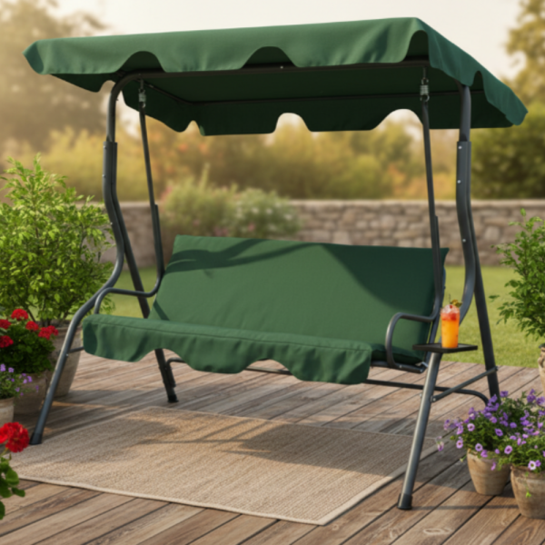 Градинска люлка с поставки за чаши - стабилност и комфорт 4