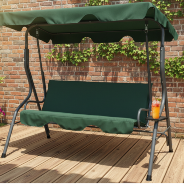 Градинска люлка с поставки за чаши - стабилност и комфорт