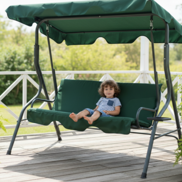Градинска люлка с поставки за чаши - стабилност и комфорт 5