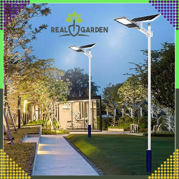 Мощна соларна улична лампа IP67 с дистанционно и стойка – 200W (247 LED) / 300W (299 LED)