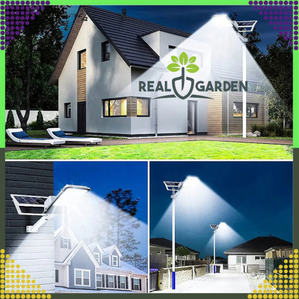 Мощна соларна улична лампа IP67 с дистанционно и стойка – 200W (247 LED) / 300W (299 LED) 7