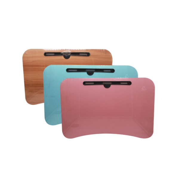 Мултифункционална сгъваема маса за лаптоп или хранене, с поставка за таблет и телефон 11