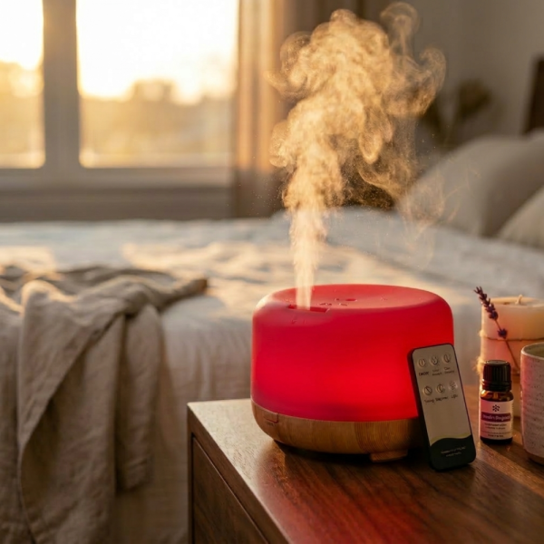 Арома дифузер - овлажнител за въздух с дистанционно управление