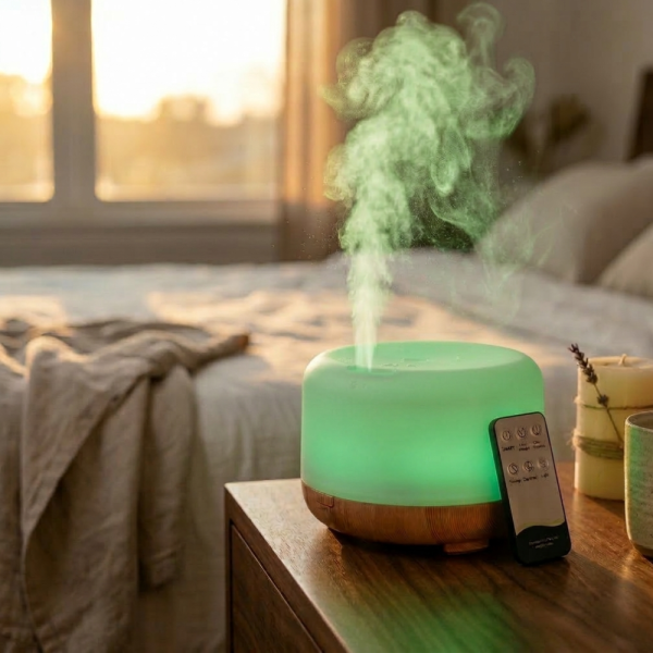 Арома дифузер - овлажнител за въздух с дистанционно управление 3