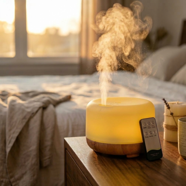 Арома дифузер - овлажнител за въздух с дистанционно управление