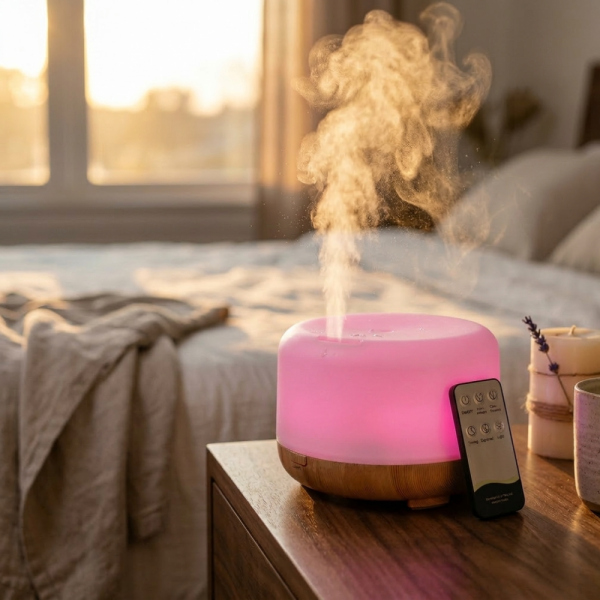 Арома дифузер - овлажнител за въздух с дистанционно управление 5