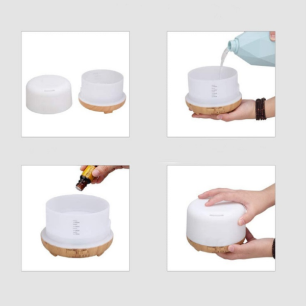 Арома дифузер - овлажнител за въздух с дистанционно управление