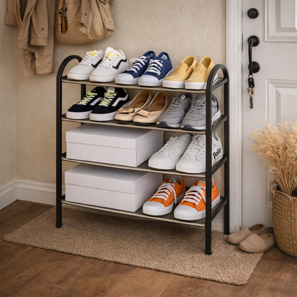 Етажерка за обувки на 4 нива до 12 чифта - стилна и здрава
