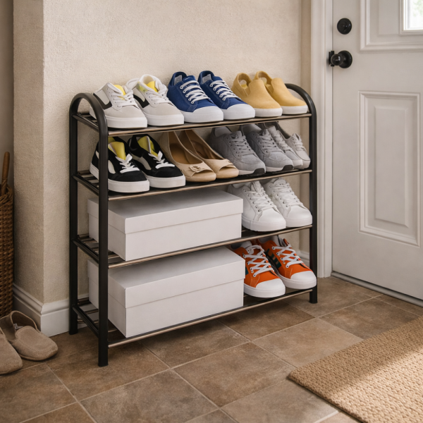 Етажерка за обувки на 4 нива до 12 чифта - стилна и здрава 2