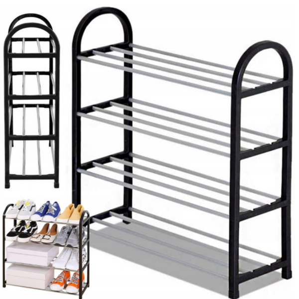 Етажерка за обувки на 4 нива до 12 чифта - стилна и здрава