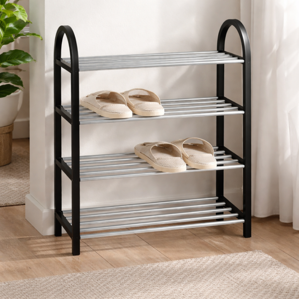 Етажерка за обувки на 4 нива до 12 чифта - стилна и здрава