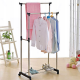 Двойна стойка за дрехи на колела - лесно преместване и повече място за дрехи 4