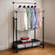 Двойна стойка за дрехи на колела - лесно преместване и повече място за дрехи 3