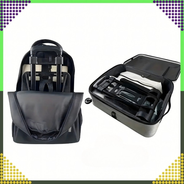 Сгъваема транспортна количка - С телескопична дръжка, товароносимост 40 кг, алуминий, 1.2 кг + 2 Бънджи въжета с куки