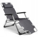 Сгъваем градински шезлонг с мека ватирана възглавница, регулируема облегалка и антикорозионна рамка 7