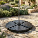 Основа за конзолен градински чадър, 4 броя тежести, устойчива на UV лъчи 3
