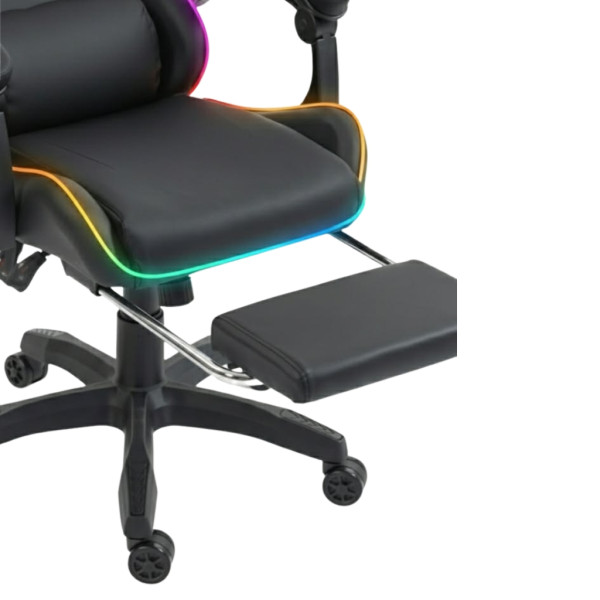Геймърски стол премиум LED: Ергономичен комфорт със 7 цвята светлинни ефекти и релакс зона 13