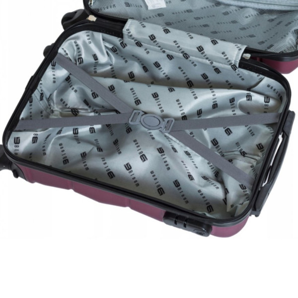 Комплект 3 в 1 Твърди куфари, размери M, XL и XXL, ABS материал, 4 колела 360°, кодирано заключване 4