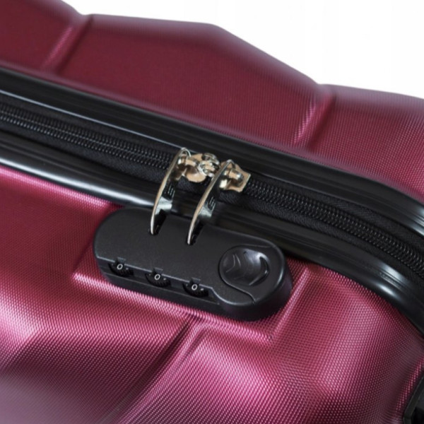 Комплект 3 в 1 Твърди куфари, размери M, XL и XXL, ABS материал, 4 колела 360°, кодирано заключване