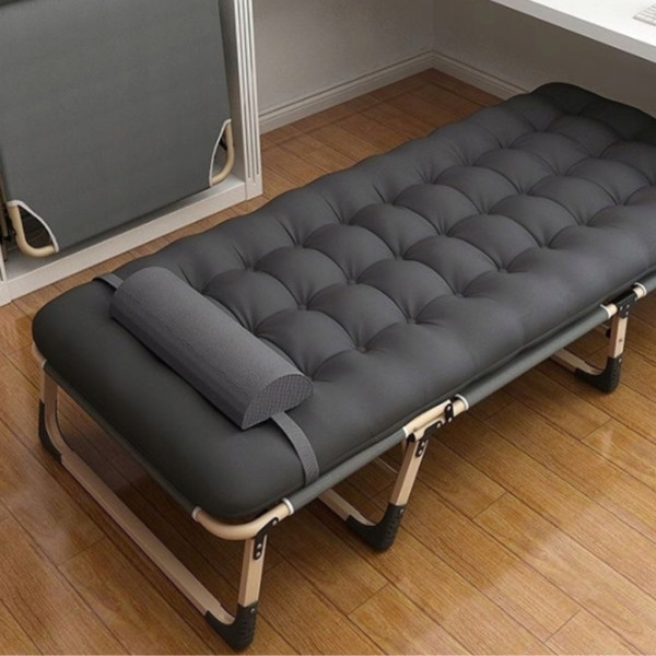 Сгъваемо къмпинг легло с матрак (180 см) – Регулируем градински шезлонг с възглавница 3