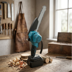 Акумулаторен верижен трион 8" / 6" (88VF) – комплект с 2 шини и 2 батерии