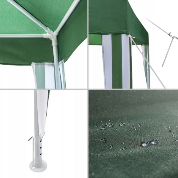 Сгъваема градинска шатра тип павилион 3 х 3 метра - водоустойчива и стабилна