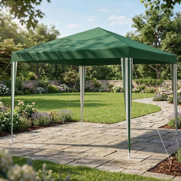 Сгъваема градинска шатра тип павилион 3 х 3 метра - водоустойчива и стабилна 1