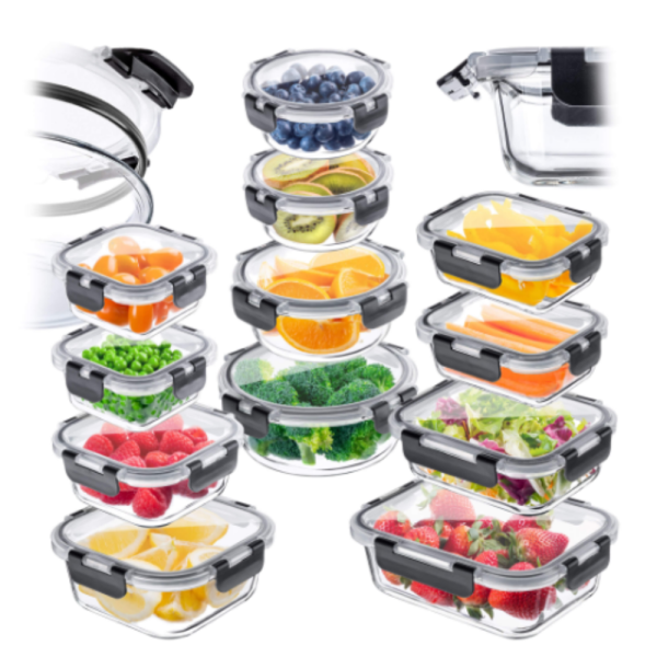 Комплект от 12 стъклени кутии за храна Termoli - дълготрайна свежест на храната 4