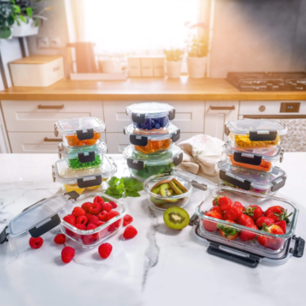Комплект от 12 стъклени кутии за храна Termoli - дълготрайна свежест на храната 3