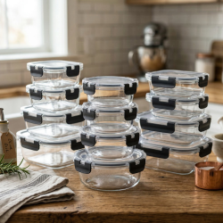 Комплект от 12 стъклени кутии за храна Termoli - дълготрайна свежест на храната