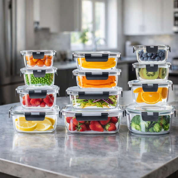 Комплект от 12 стъклени кутии за храна Termoli - дълготрайна свежест на храната 2