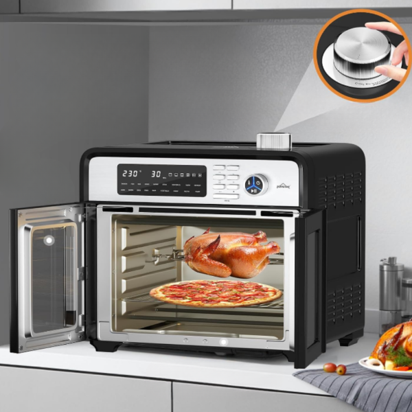 Комбиниран фритюрник с горещ въздух и фурна XXL 28 литра - здравословно готвене за цялото семейство