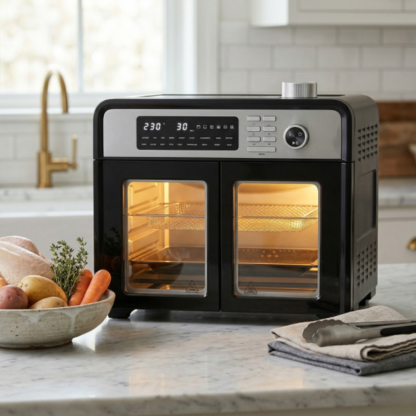 Комбиниран фритюрник с горещ въздух и фурна XXL 28 литра - здравословно готвене за цялото семейство 1