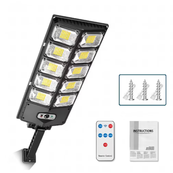 Led соларна улична лампа - сензор за движение и дистанционно управление 2