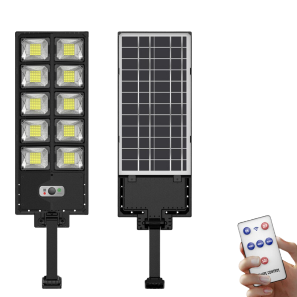 Led соларна улична лампа - сензор за движение и дистанционно управление