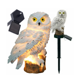Градинска Led соларна лампа бухал - красива декорация за вашият двор