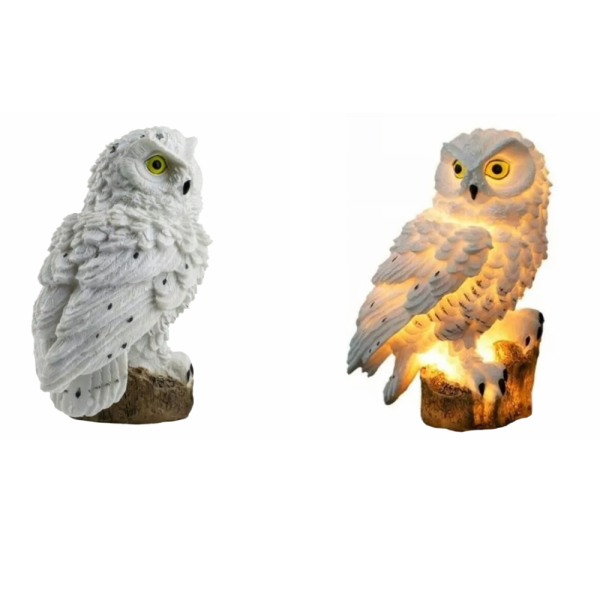 Градинска Led соларна лампа бухал - красива декорация за вашият двор