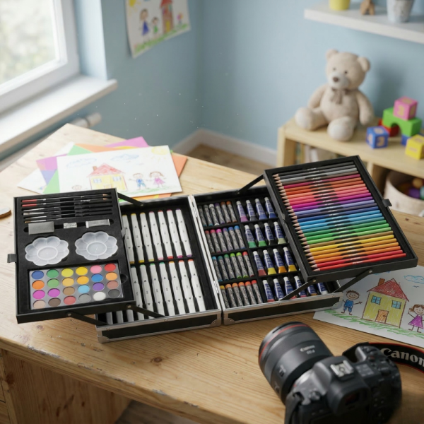 Арт куфар за деца – 132 части цветно вдъхновение