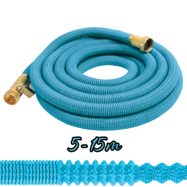 Гъвкав градински маркуч с медни накрайници - без заплитане и прегъване