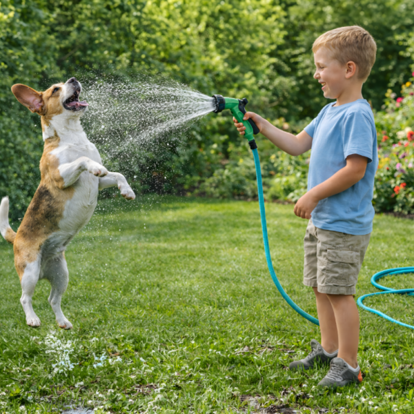 Гъвкав градински маркуч с медни накрайници - без заплитане и прегъване