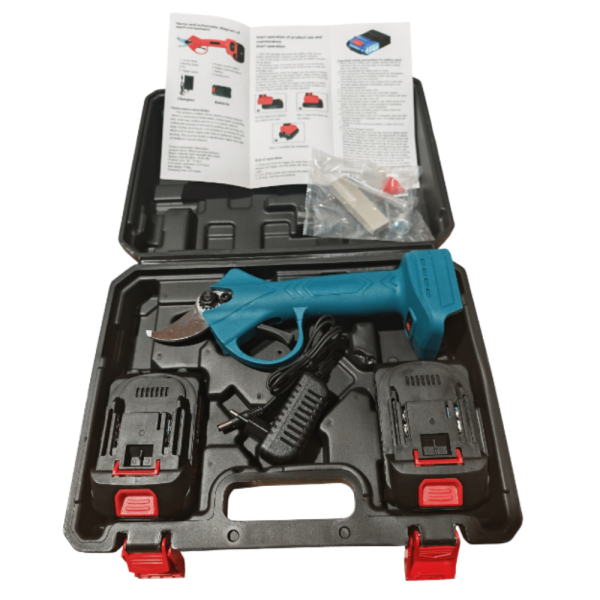 Акумулаторна безчеткова ножица в комплект с 2 батерии и куфар - компактна и прецизна