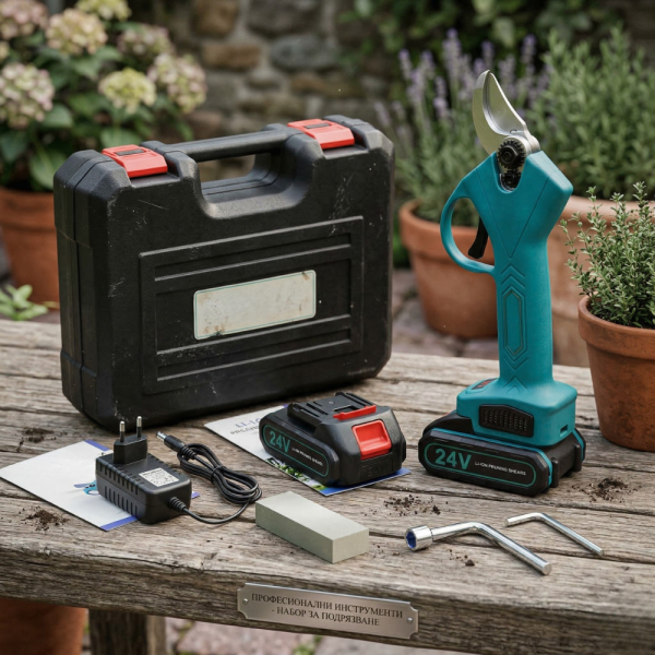 Акумулаторна безчеткова ножица в комплект с 2 батерии и куфар - компактна и прецизна 9