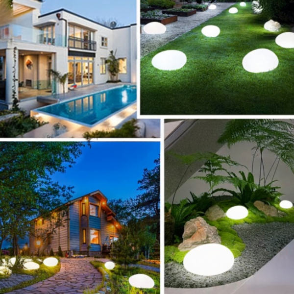 Led соларна лампа Stone - красив дизайн и естествен вид 8