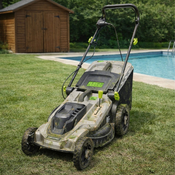 Мощна електрическа косачка за трева 2400W – 50 литра кош и 5 степени на косене 5